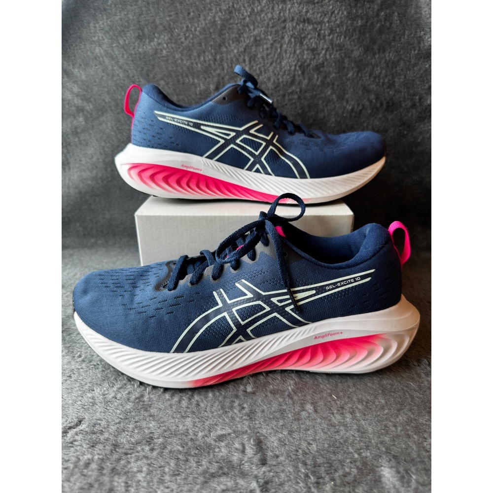 ASICS Gel-Excite 10 Womens Running Shoes Navy Pink Glo Sneakers 1012B418-400